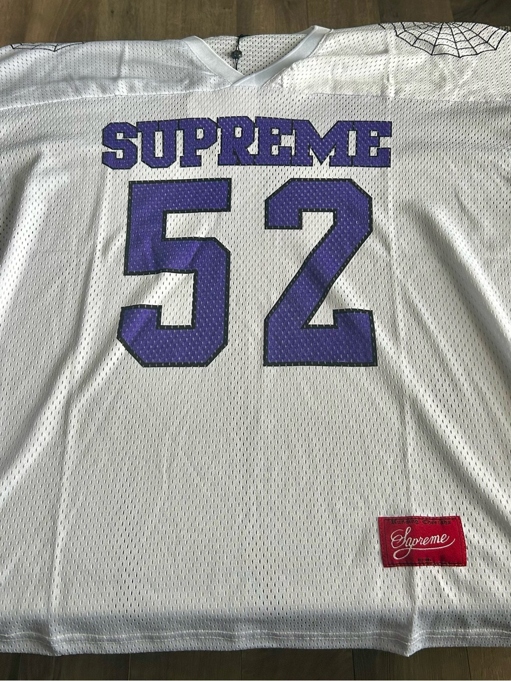 Supreme spider football jersey